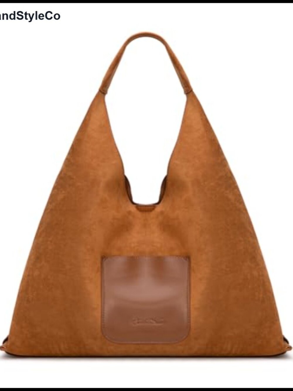 Fringe Suede-Like Oversize Hobo Shoulder Bag Top Handle Handbag - Picture 3 of 4